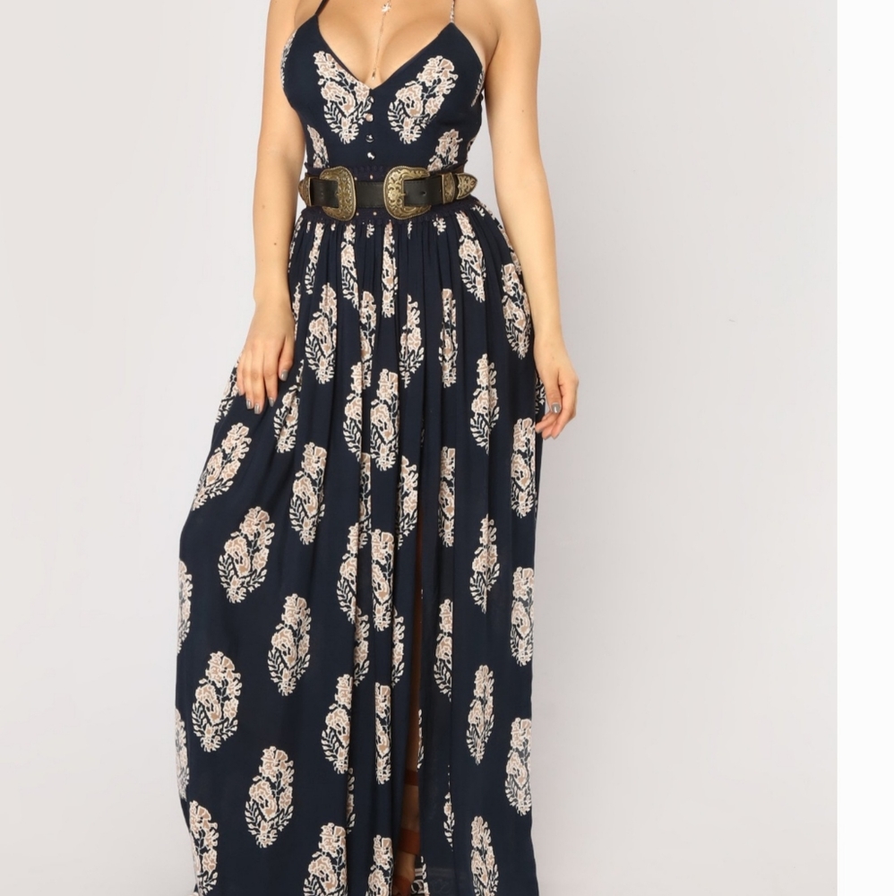 Holy slit maxi dress NEW!!